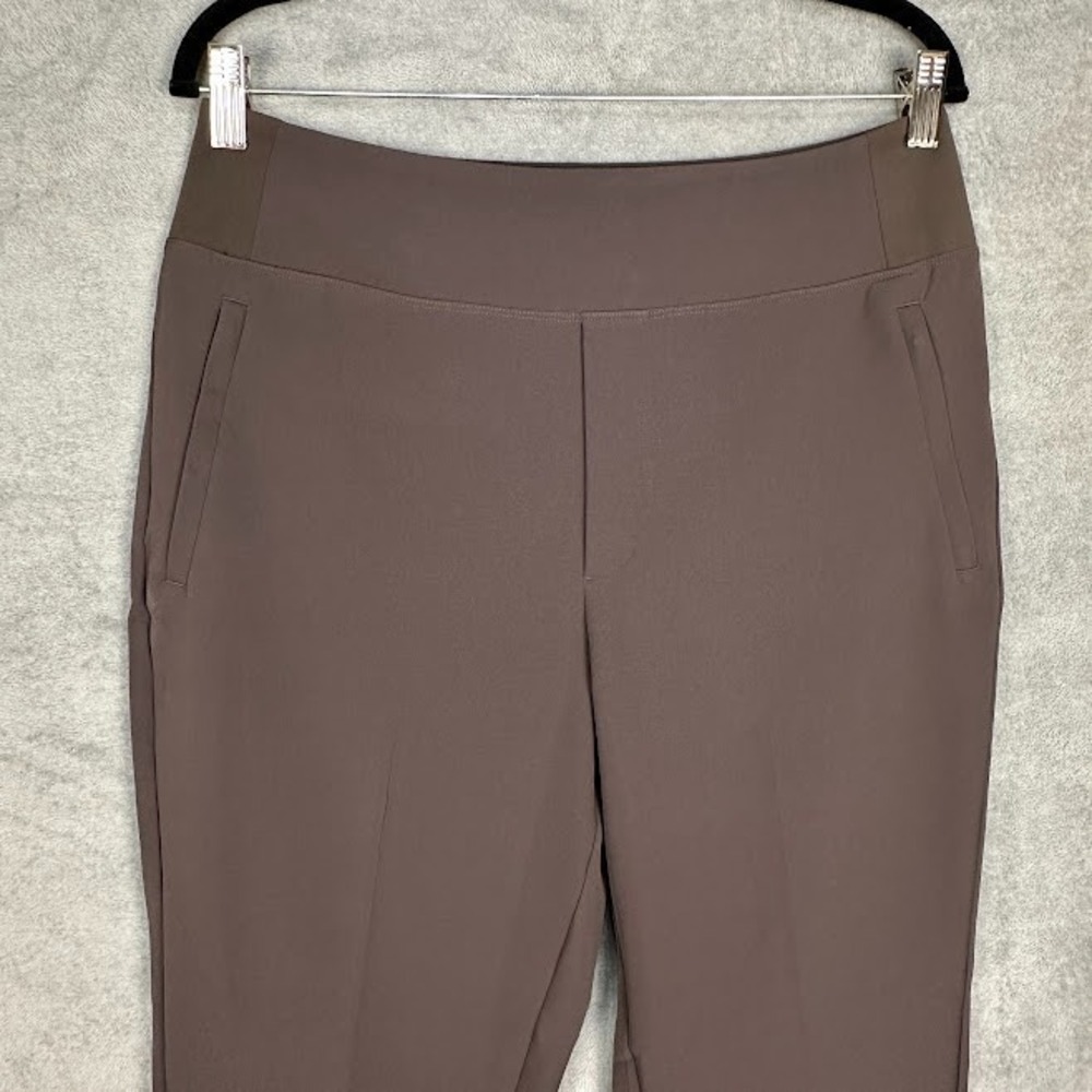 Athleta Endless High Rise Pants Womens 12 Brown Pullon Stretch Comfort Travel - Picture 2 of 15